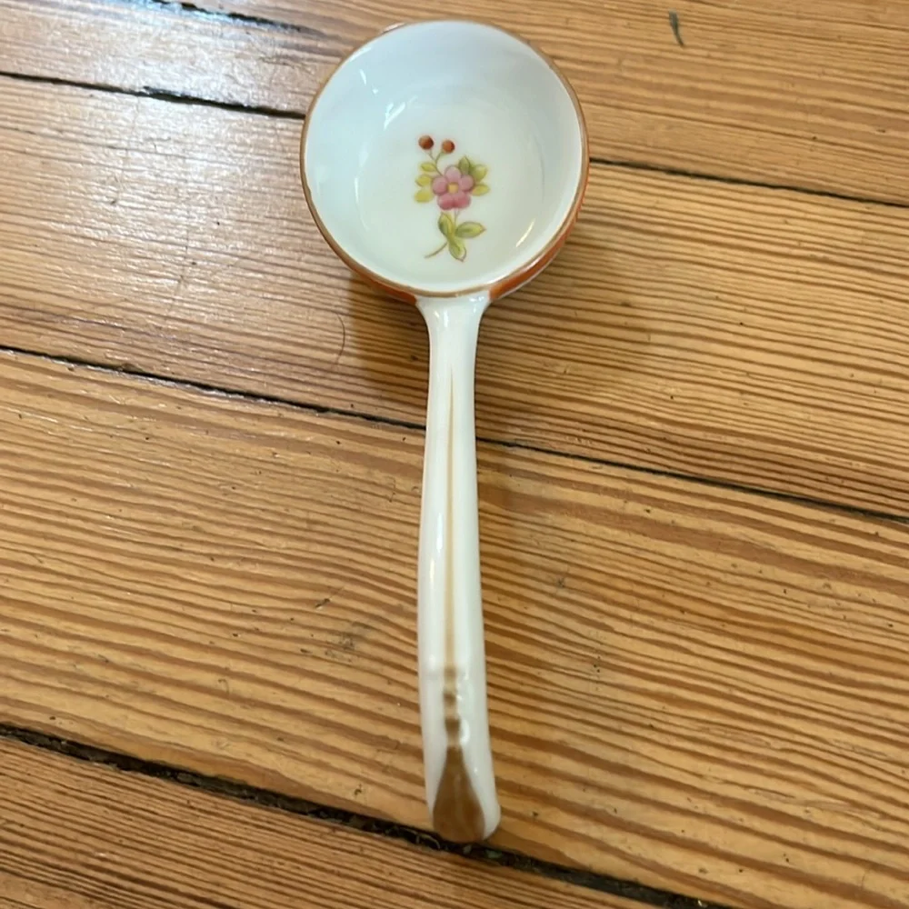 Noritake Orange and White Floral Serveware Set
